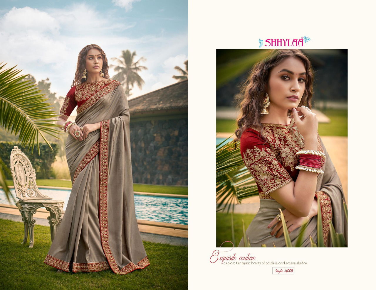 Shhylaa The Devi Collection Vol-3 Heavy Embroidery Lace And Heavy Blouse Latest Fancy Party Wear Pure Silk Saree Collection 